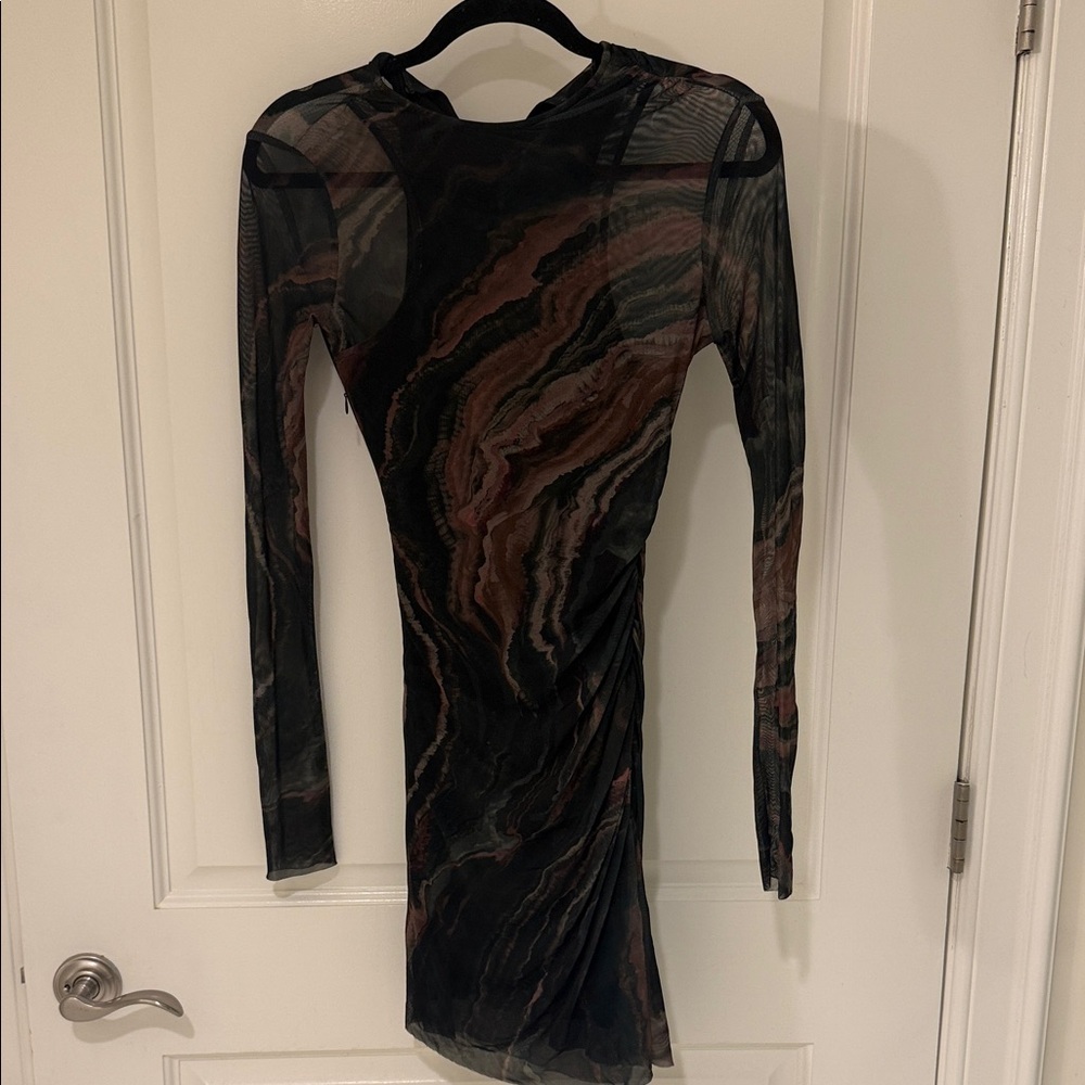 Vintage Tulle Long Sleeve Dress